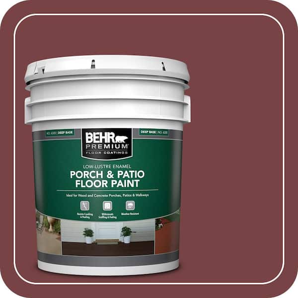 5 gal. #PFC-04 Tile Red Low-Lustre Enamel Interior/Exterior Porch and Patio Floor Paint