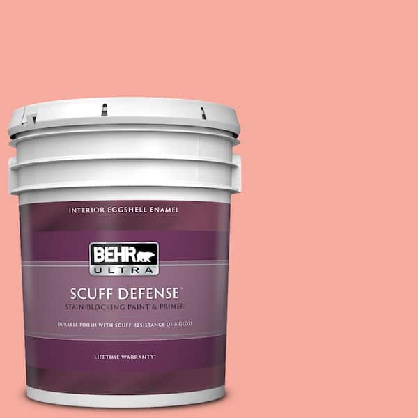 BEHR ULTRA 5 gal. #190D-4 Rosy Outlook Extra Durable Eggshell Enamel Interior Paint & Primer