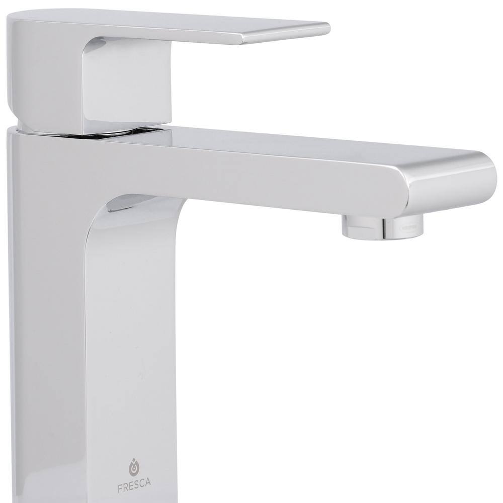 Allaro Chrome Single Hole Brass Bathroom Faucet