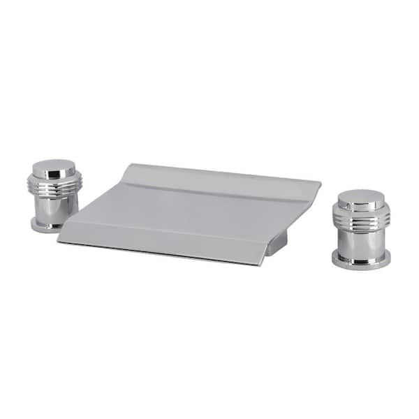 Milano 2-Handle Deck Mount Roman Tub Faucet in Polished Chrome