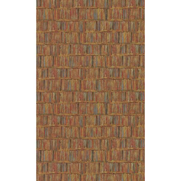 Walls Republic Red Geometric Brushstrokes Tiles Printed Non-Woven Paper Paste the Wall Textured Wallpaper 57 sq. ft.