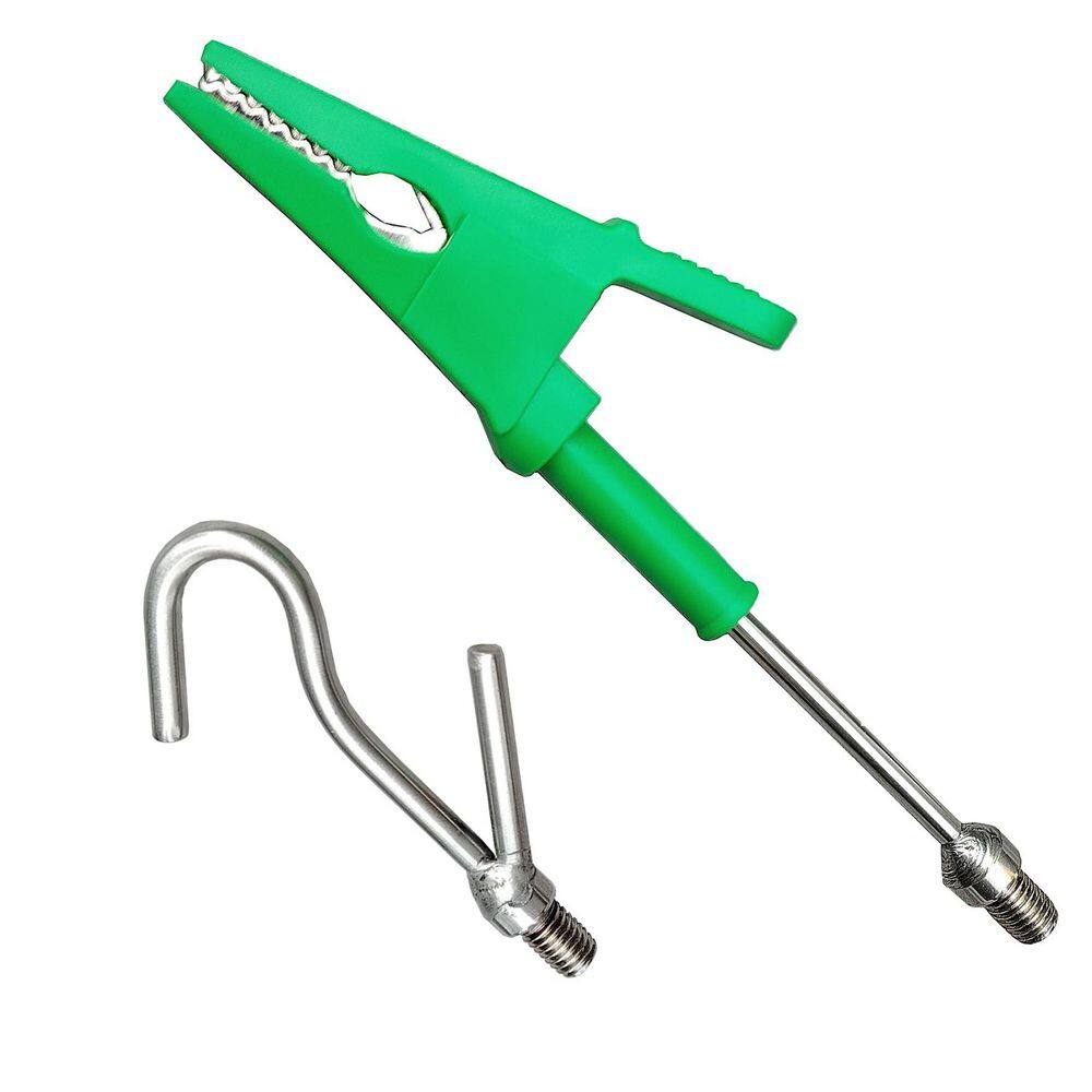 Crocodile Clip Hook and J Hook for Cable Wire Pull Push Pole 8MM Thread Diameter Strong Grip 1-Pack price history on PriceWatchPro