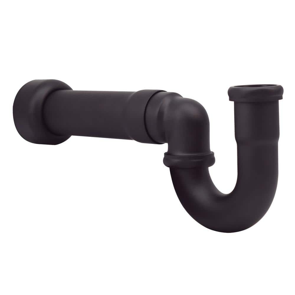 Westbrass 1-1/2" Brass New England Style P-Trap with High Box Flange ...