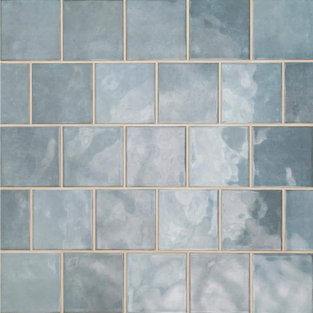 MSI Lakeview Denim 5 in. x 5 in. Glossy Ceramic Wall Tile (10.2 sq. ft ...