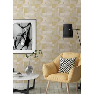Gold Margo Geometric Peel and Stick Wallpaper