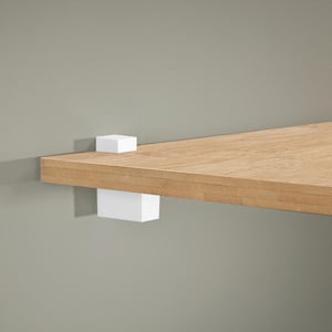 CUADRO 0.2 in.-0.79 in. White Adjustable Shelf Bracket (2-Pack)