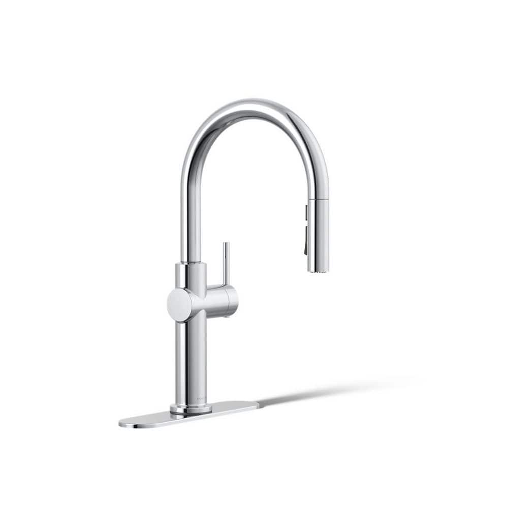 KOHLER Crue Single-Handle Pull-Down Sprayer Kitchen Faucet in