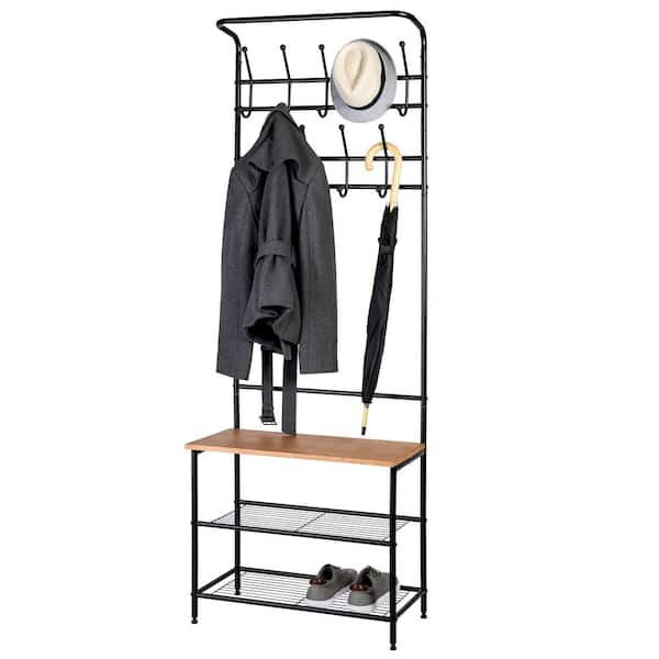 Honey Can Do Entryway Coat Rack And, Entryway Coat And Shoe Rack Plans