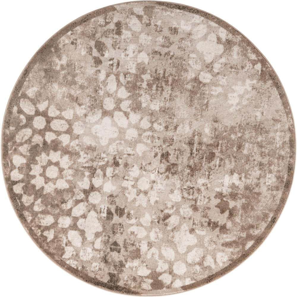 Sofia Larvotto Brown 7 ft. x 7 ft. Area Rug price history on PriceWatchPro