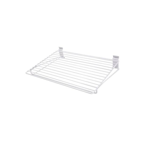 WallTech 18 in. White Steel Narrow All Purpose Shelf for Wire Shelving