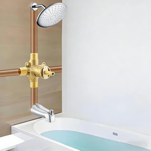 Numhew 1-Piece Shower Valve Replacement for Moen Posi Temp with