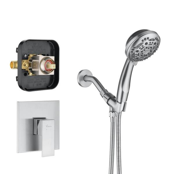 CASAINC 7Spray Patterns 3.94 in. Wall Mount Dual Shower Heads in Spot