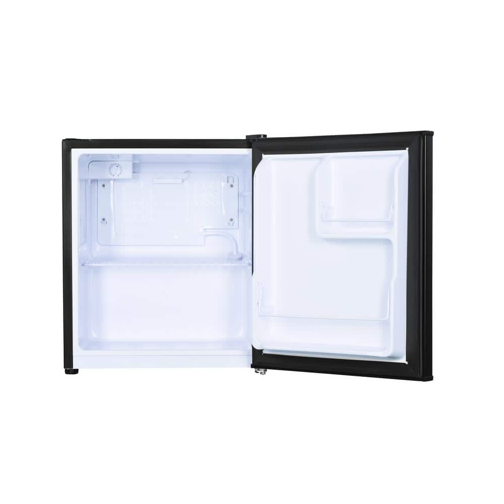 Black Compact Energy Star Mini Fridge with Reversible Door