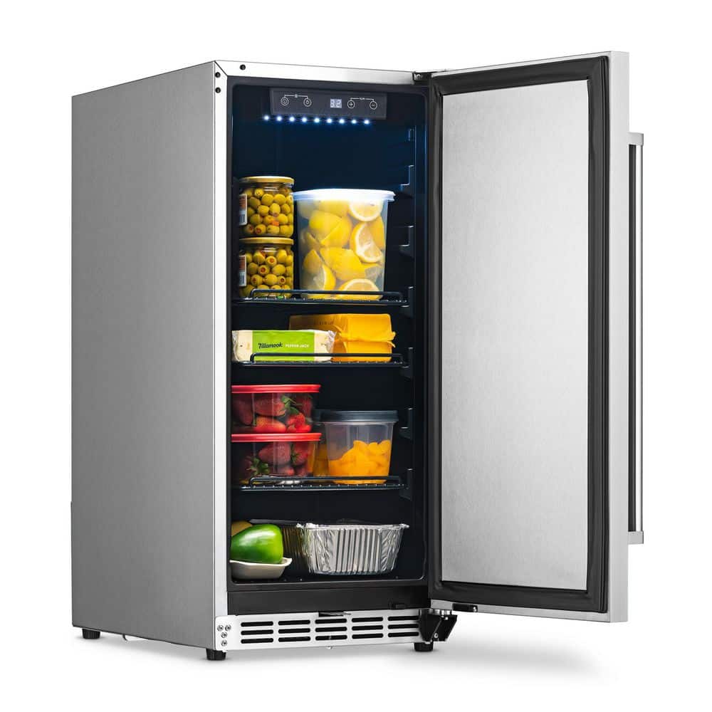 NewAir 15" Stainless Steel Smart Built-in Beverage Refrigerator
