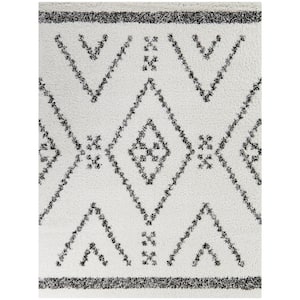 Culver Cream/Charcoal 5 ft. x 7 ft. Geometric Area Rug