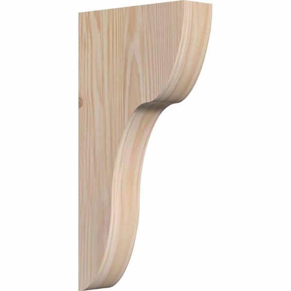 Ekena Millwork 3-1/2 in. x 12 in. x 24 in. Douglas Fir Carmel Smooth Corbel