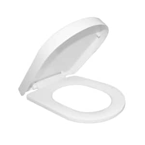 Round Closed Front Toilet Seat PP in White with Soft Close