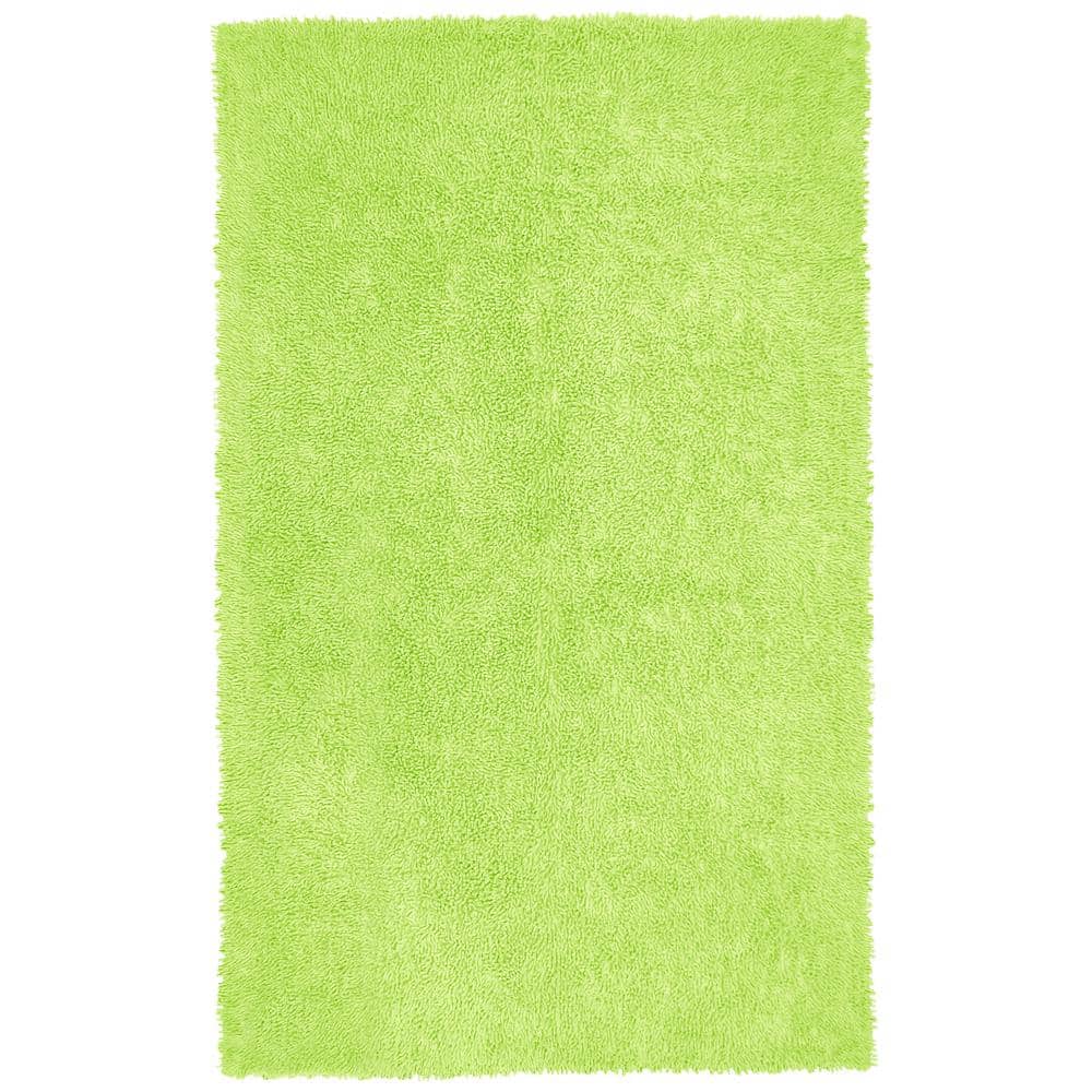 UPC 692789910566 product image for Green Shag Chenille Twist 2 ft. 6 in. x 4 ft. 2 in. Accent Rug | upcitemdb.com