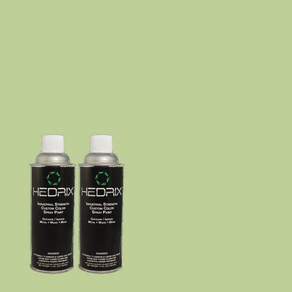 Hedrix 11 oz. Match of 440D-4 Desert Cactus Semi-Gloss Custom Spray Paint (2-Pack)