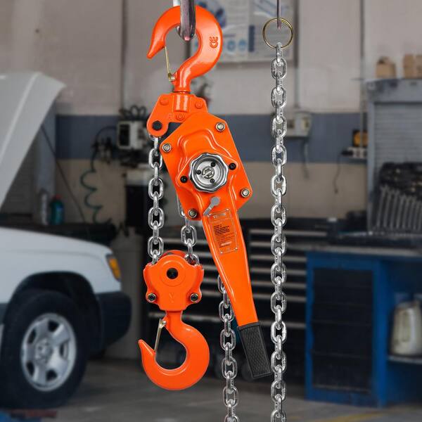 VEVOR 6-Ton Manual Lever Chain Hoist 13,200 Lbs. Capacity Lever Hoist 20 FT Come Along G80 Galvanized Carbon Steel For Garage CGSBHLH6T20FTG596V0 - View #10