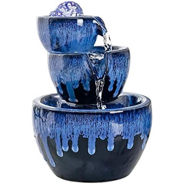 Ceramic Tabletop Waterfall Fountain