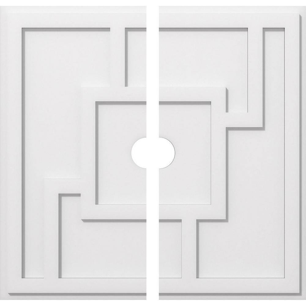 1 in. P X 9-3/4 in. C X 28 in. OD X 3 in. ID Knox Architectural Grade PVC Contemporary Ceiling Medallion, Two Piece price history on PriceWatchPro