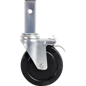 5 in. Caster Wheel with Locking Pin, Heavy Duty Dual Locking Casters, Tools/Accessories for 6 ft. Baker Scaffolding