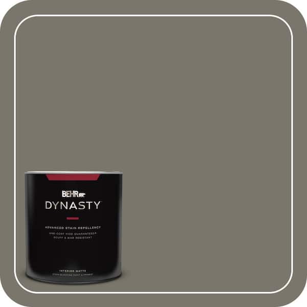 BEHR DYNASTY 1 qt. #PPU24-06 Slippery Shale Matte Interior Stain-Blocking Paint & Primer