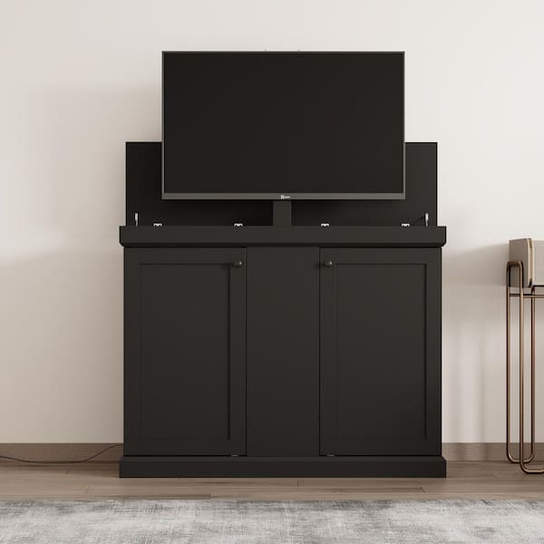 FUFU&GAGA White TV Cabinet Entertainment Center Fits TVs up to 50