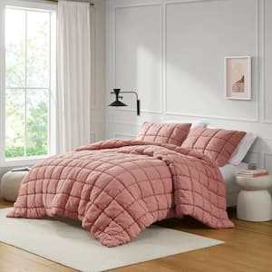 Dream Puff Rose Microfiber King/Cal King Comforter Set