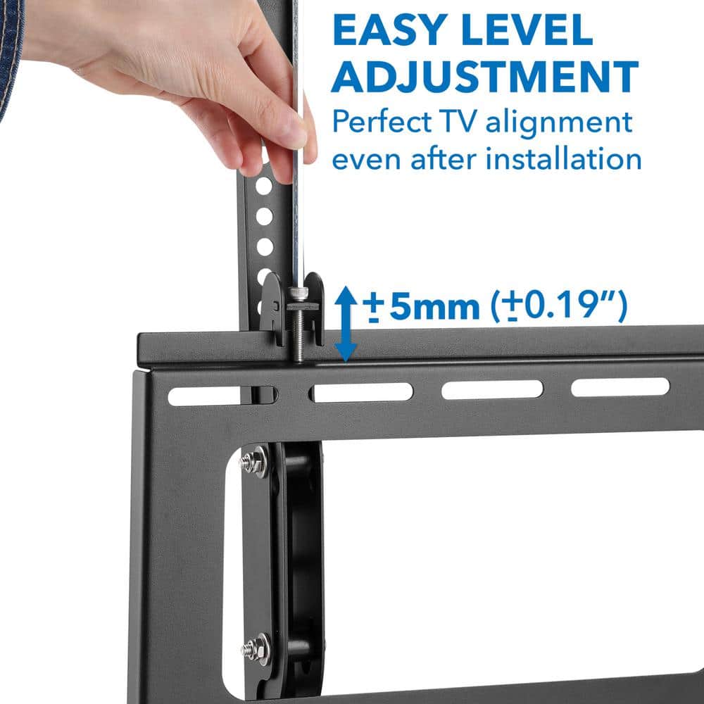Weatherproof Black Steel Lockable Tilting TV Wall Mount for 37-80 Inch Screens