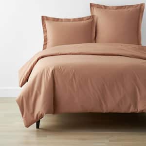 Company Cotton Percale Clay Full Cotton Duvet Cover
