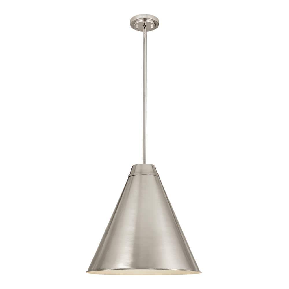 Eaton 1-Light Bronze Plate Pendant with Bronze Plate Glass Shade