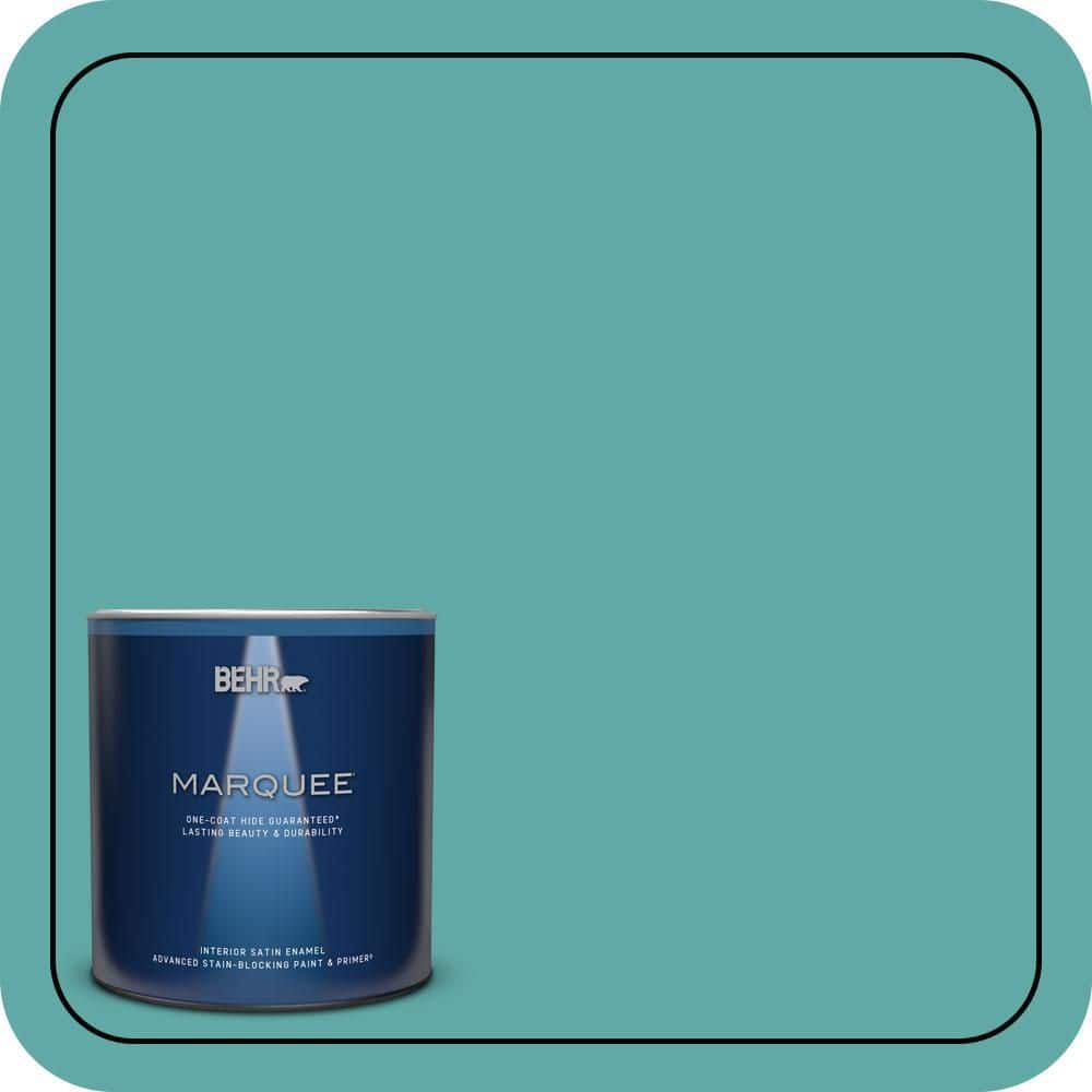 1 qt. #500D-5 Teal Zeal Satin Enamel Interior Paint & Primer price history on PriceWatchPro