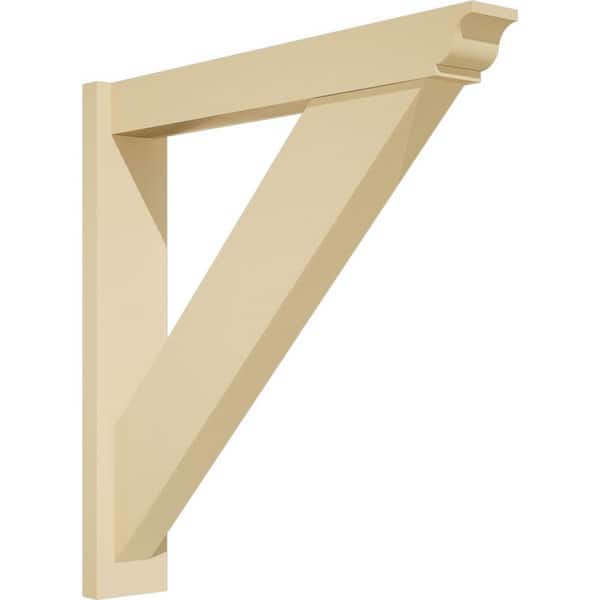 Ekena Millwork Traditional 5 in. W x 30 in. H x 30 in. D Signature Urethane Polyurethane Outlooker with Traditional Ends