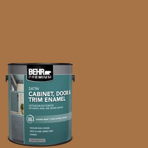 1 gal. #SC-134 Curry Satin Enamel Interior/Exterior Cabinet, Door & Trim Paint