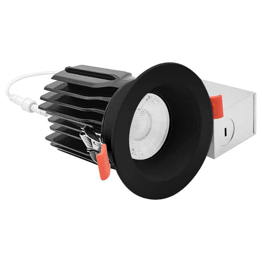 3 in. Integrated LED Regressed Canless Spotlight Plus Round Black Trim, 5CCT, 15W, 1250LM, CRI90, Dimmable, 38° Beam ETL price history on PriceWatchPro