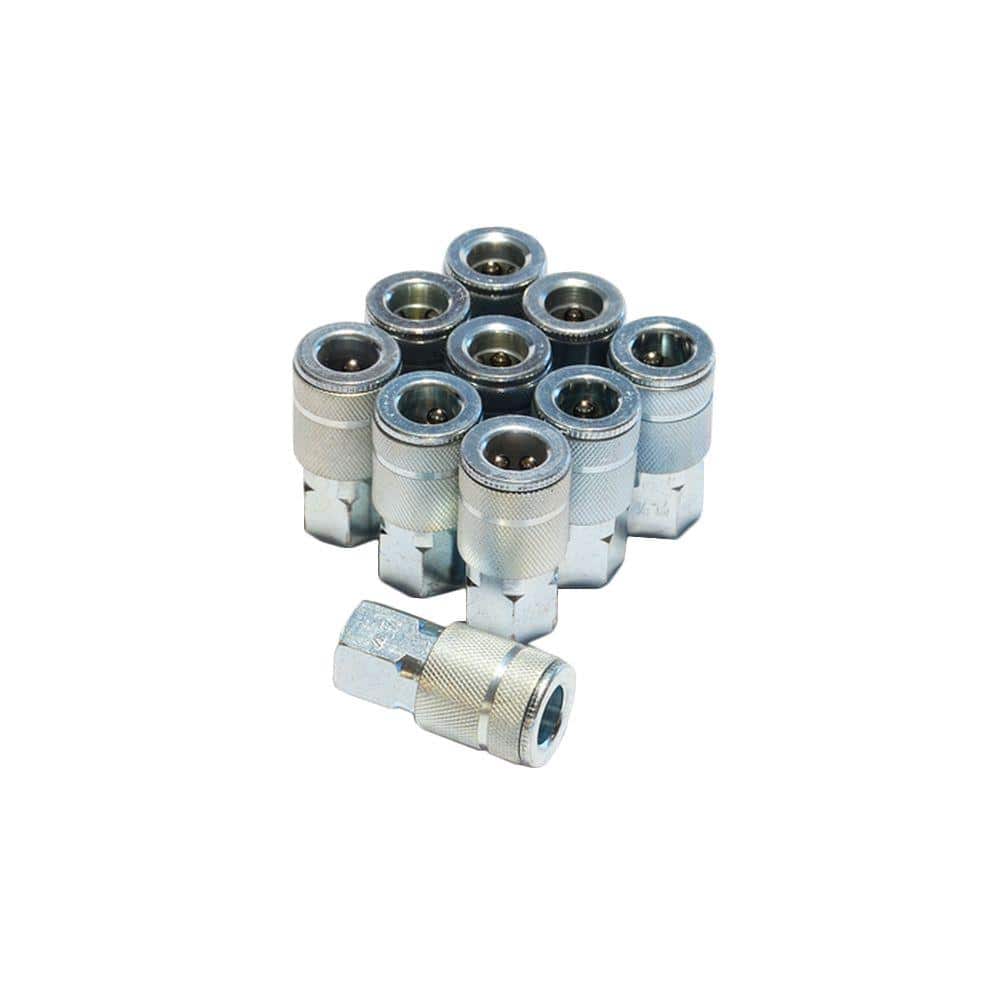 10-Piece 1/4 in. Steel 4-Ball Female Automotive Coupler price history on PriceWatchPro