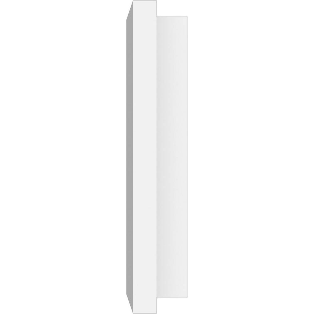 White Architectural Grade PVC Rectangle Ceiling Medallion, 10" x 5"