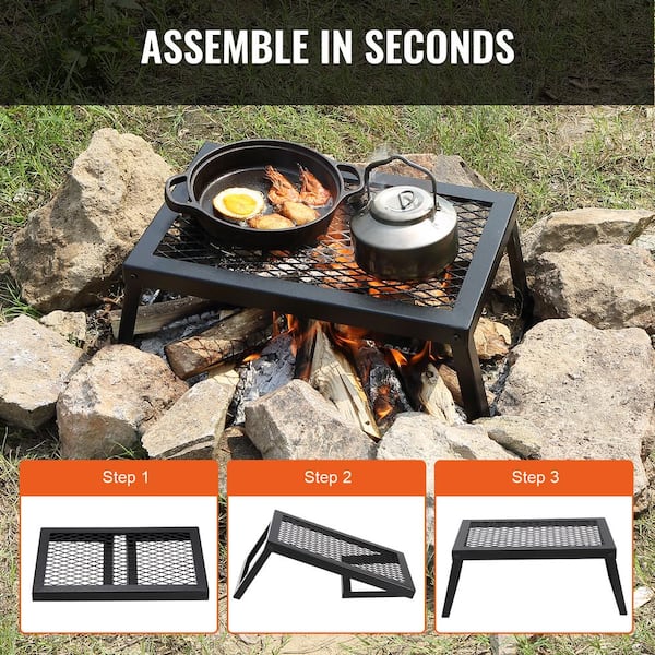 Grillrost Aus Edelstahl - Rundes BBQ-Netz, 26 Cm, Für Feuerstelle & Outdoor-Grillen