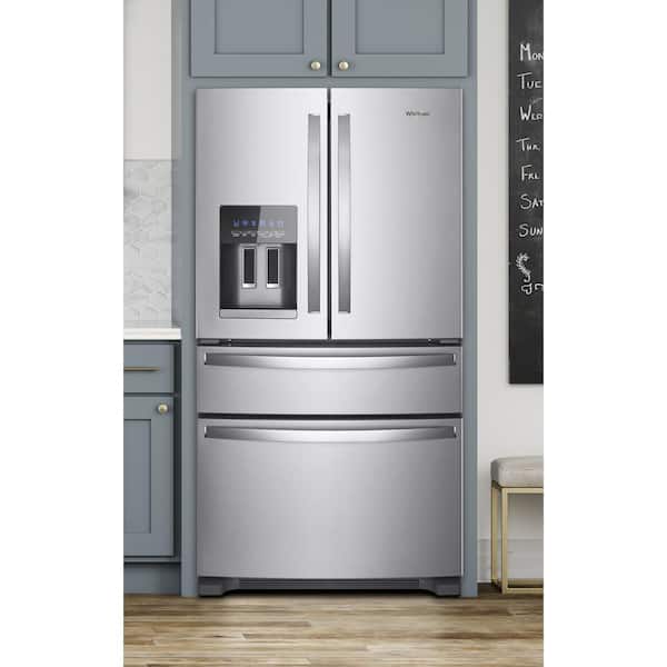 Whirlpool 24.5 cu. ft. French Door Refrigerator in Fingerprint Resistant  Stainless Steel WRX735SDHZ - The Home Depot
