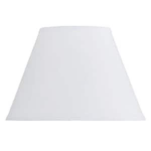 8.5 in. White Hardback Fabric Lamp Shade
