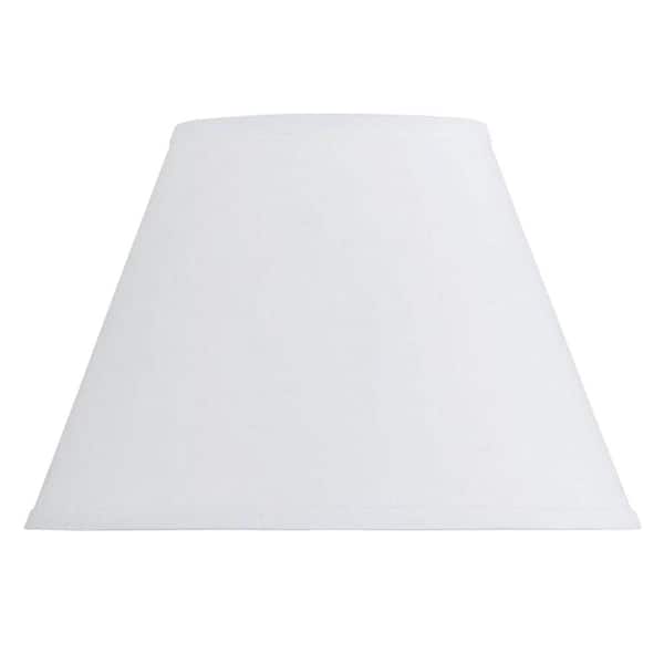 CAL Lighting 8.5 in. White Hardback Fabric Lamp Shade SH-1333 - The ...