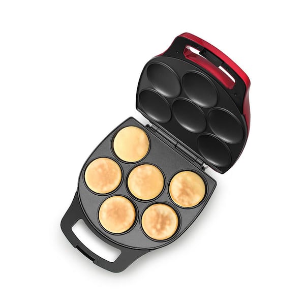 1200-Watt Metallic Red 6-Piece Arepa Maker