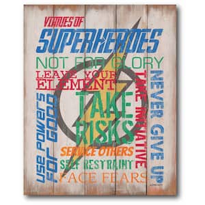 16 in. x 20 in. "Superhero II" Gallery Wrapped Canvas Printed Wall Art