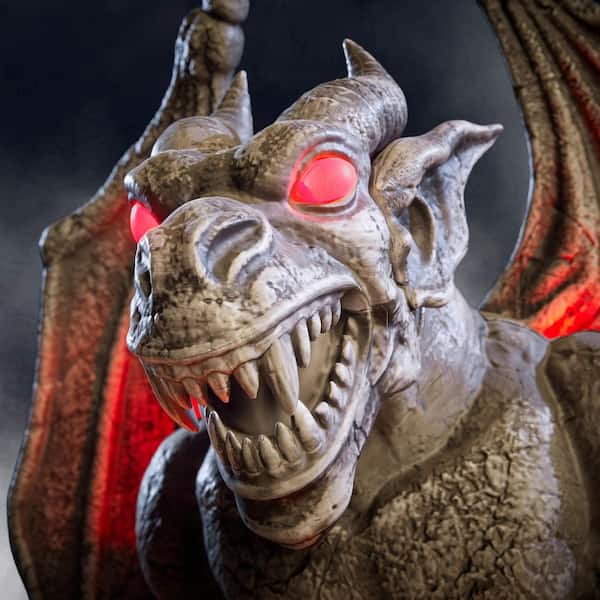 Home Accents Holiday 5.5 FT Grave & Bones LED Gargoyle 26PA05415