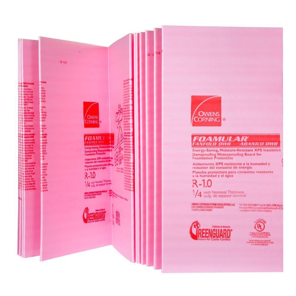 Owens Corning FOAMULAR 3/8 in. x 4 ft. x 50 ft. R1.5 Fanfold 15UM