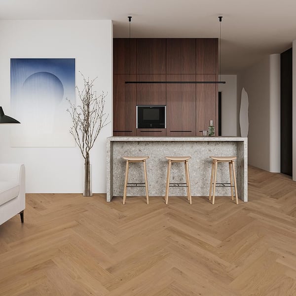 Malibu Wide Plank French Oak Delano 1/2 in. T x 6.5 in. W Tongue