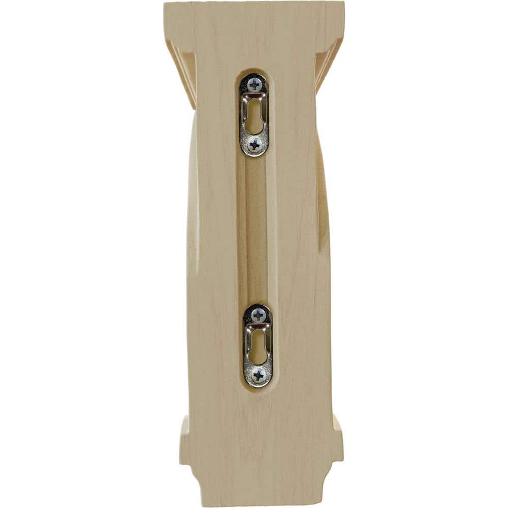 Scroll Rubberwood Corbel 3.25"W x 5"D x 9"H