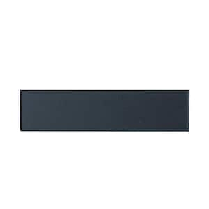 Forever Blue Gray 2 in. x 8 in. Glossy Glass Subway Backsplash Wall Tile (16 sq. ft./Case)